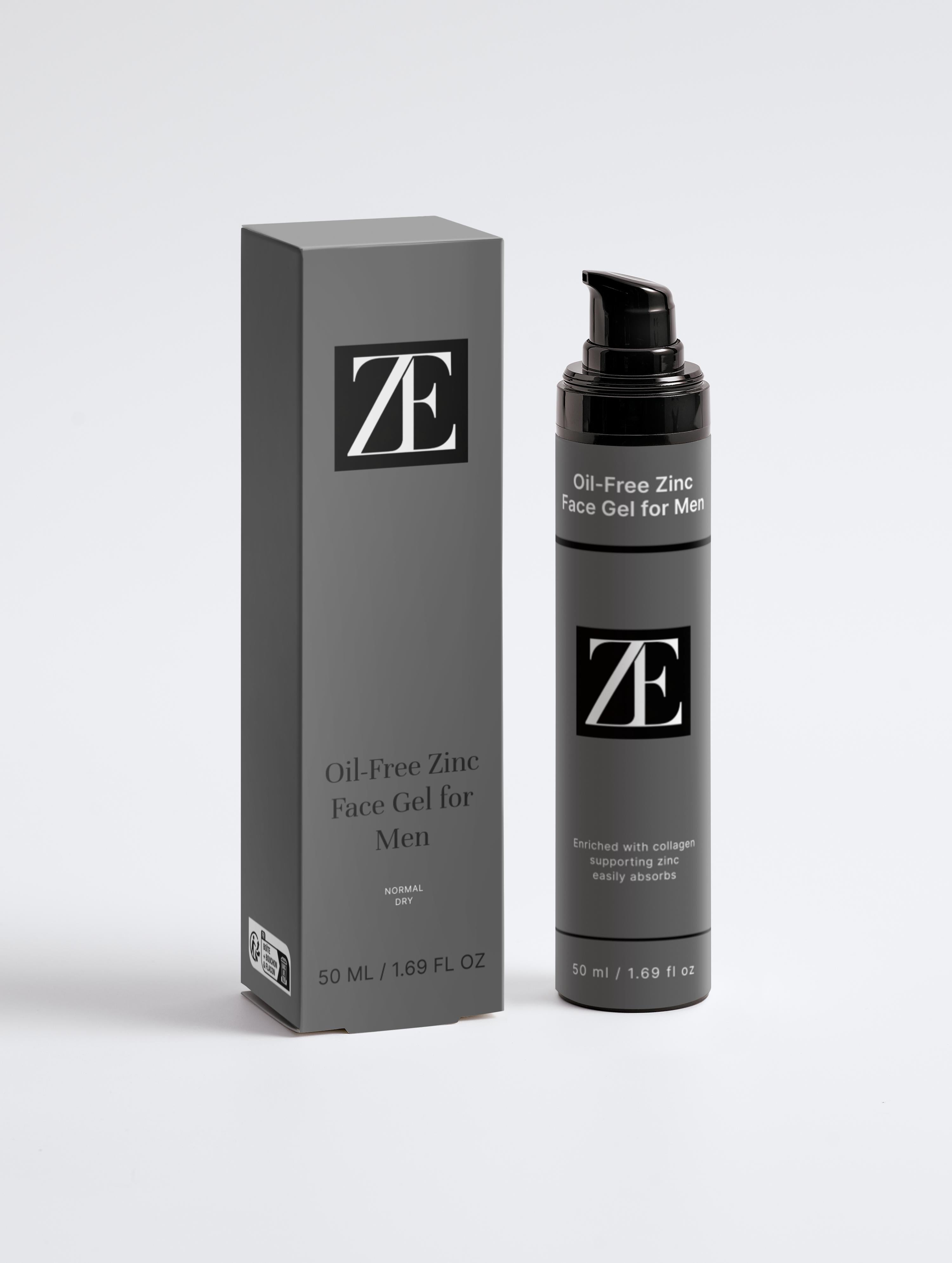 Oil-Free Zinc Face Gel for Men