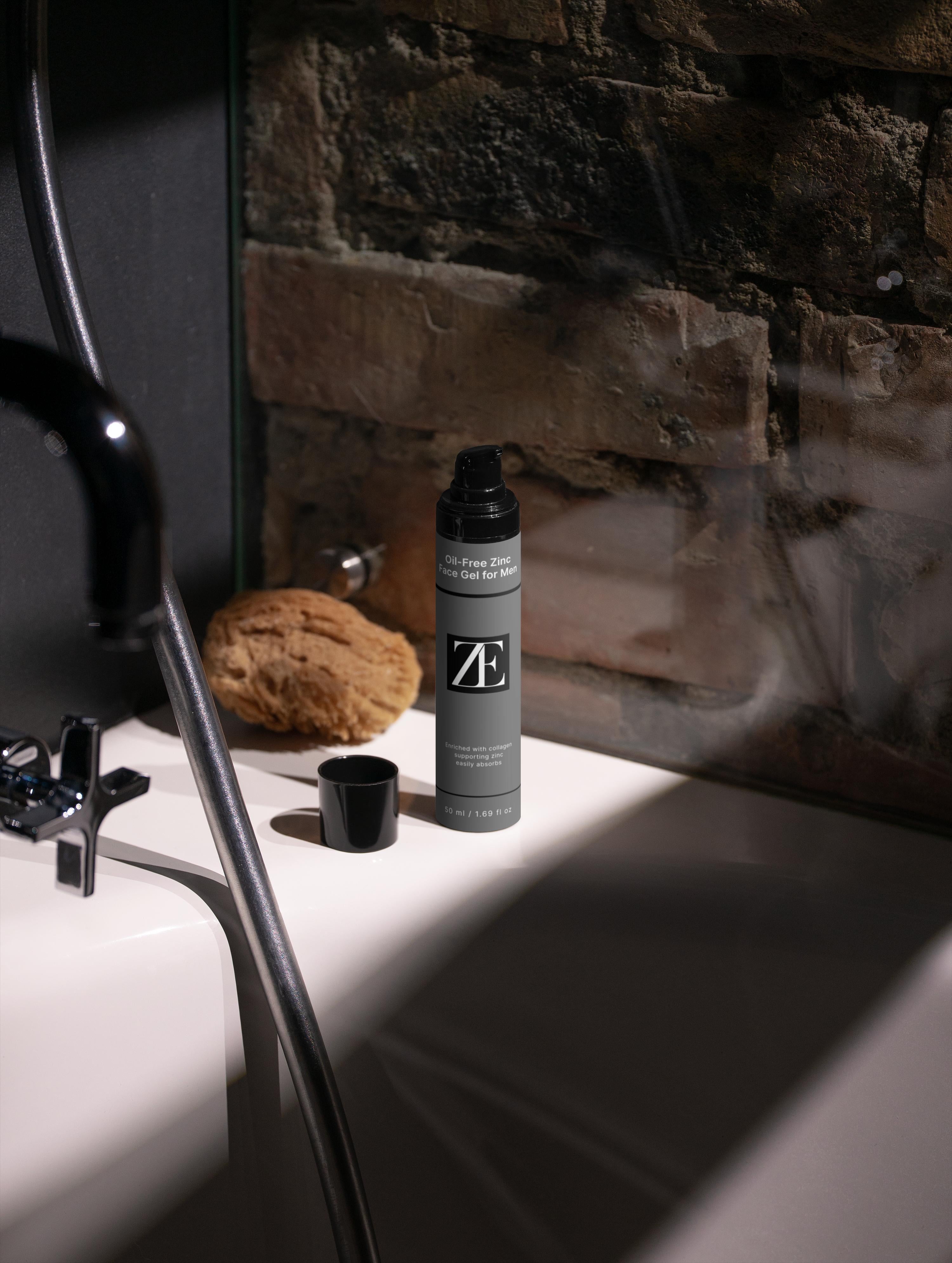 Oil-Free Zinc Face Gel for Men